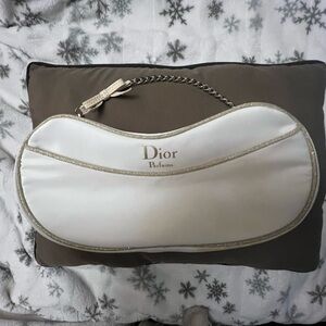 Dior small hand/makeup bag with chain handle